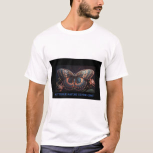 Butterflies Logo design nature flying Gems. T-Shirt