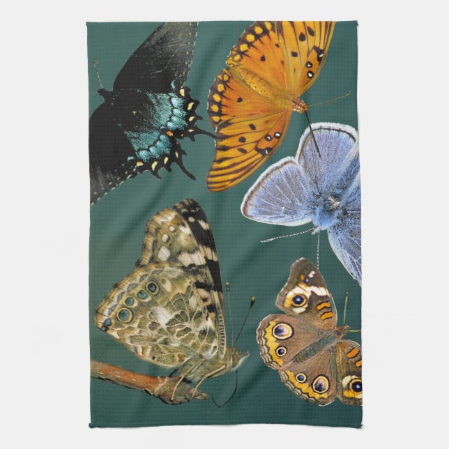 Butterflies Menagerie Kitchen Towel (Vertical)
