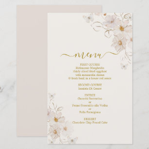 Butterflies Menu Card