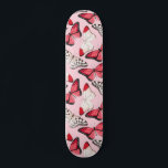 Butterflies Modern Nature Girly Pink Skateboard<br><div class="desc">Butterflies Modern Nature Girly Pink Skateboard features a modern colourful pattern of pretty butterflies on a pink background. Designed by Evco Studio www.zazzle.com/store/evcostudio</div>