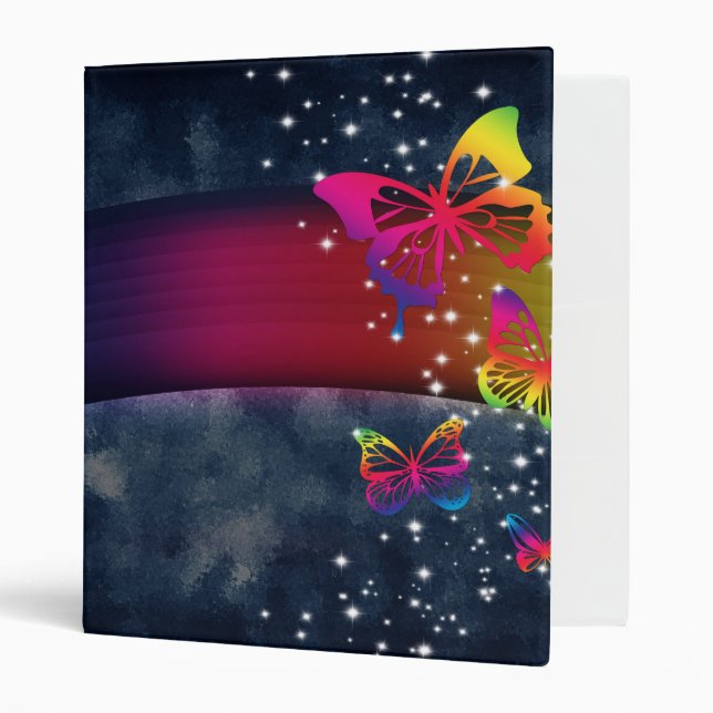 Butterflies n Rainbows Binder (Front/Inside)