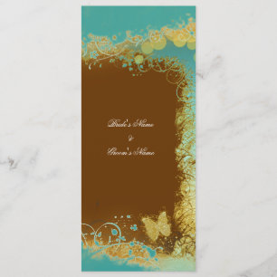 Butterflies n teal wedding theme - Create your own Invitation