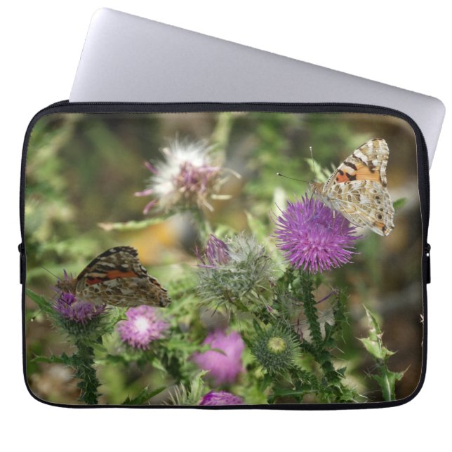 Butterflies Nature Phot Neoprene Laptop Sleeve 13" (Front)