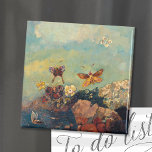 Butterflies | Odilon Redon Magnet<br><div class="desc">Butterflies (1910) by French artist Odilon Redon. Original fine art painting is oil on canvas depicting colourful abstract butterflies against a blue sky background. 

Use the design tools to add custom text or personalize the image.</div>