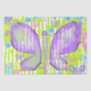 Butterflies of Love Joy Peace Happiness Harmony  Tissue Paper