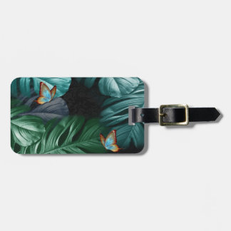 Butterflies of Paradise/Tropical Turquoise Splash Luggage Tag