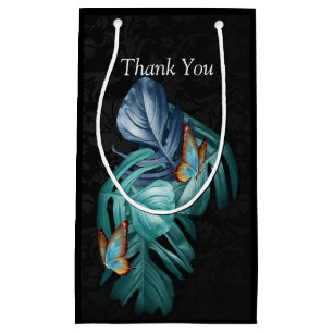 Butterflies of Paradise/Tropical Turquoise Splash Small Gift Bag