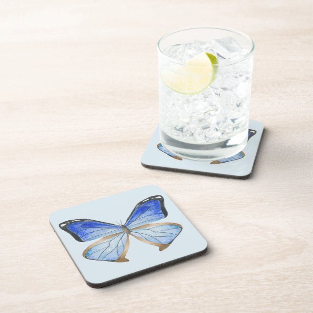 Butterflies on a Coaster Set (B) (Right Side)
