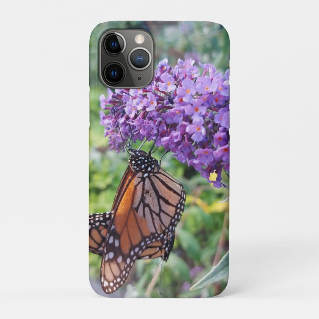 Butterflies on Flower Case-Mate iPhone Case (Back)
