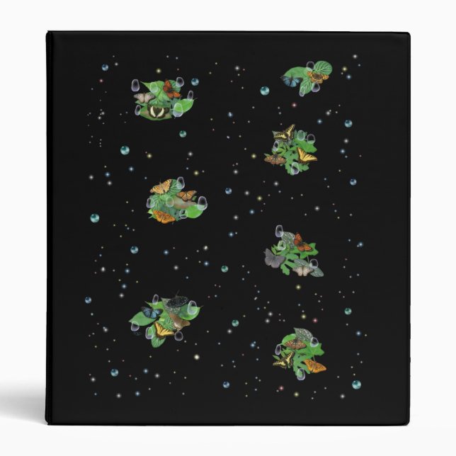 Butterflies on Leaves Binder (Front)