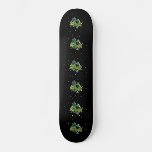 Butterflies on Leaves Skateboard