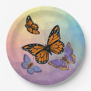 BUTTERFLIES PAPER PLATE