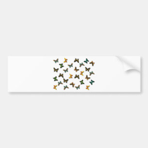 Butterflies Pattern Bumper Sticker