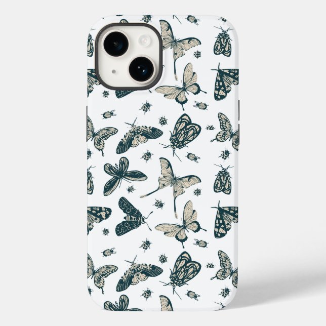 Butterflies Pattern Case-Mate iPhone Case (Back)