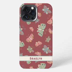 Butterflies Pattern Pretty Custom Fun Inspirivity iPhone 13 Pro Max Case