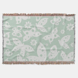 Butterflies Pattern Throw Blanket