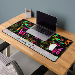 Butterflies personalized desk mat