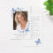 Butterflies Photo Funeral Memorial Prayer Card