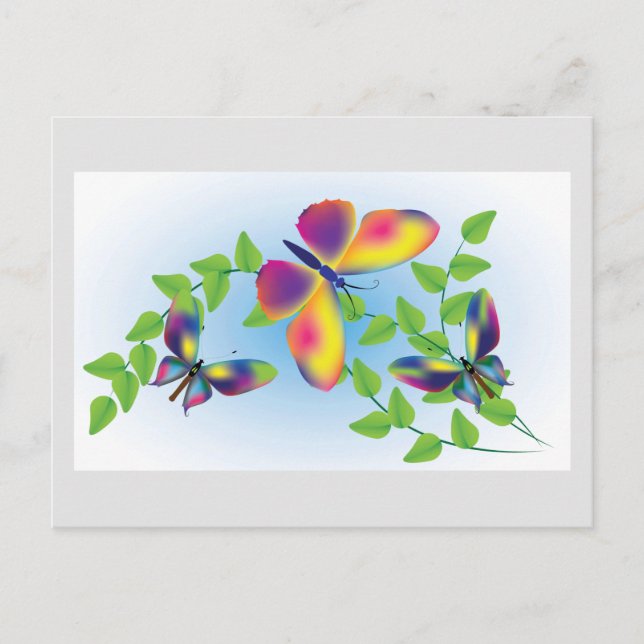 Butterflies Postcard (Front)