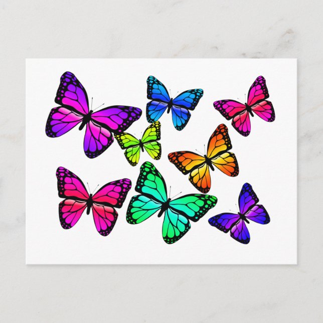 Butterflies Postcard (Front)