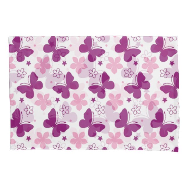 Butterflies  Posters & Prints Pillowcase (Front-Left)