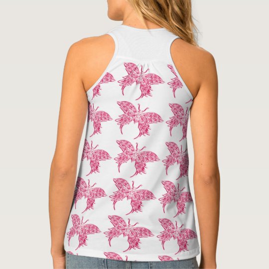 Butterflies Racerback Tank Top