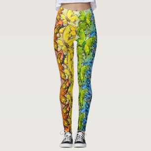 Butterflies Rainbow Leggings