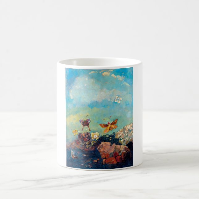 Butterflies, Redon Coffee Mug (Center)