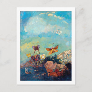 Butterflies, Redon Postcard