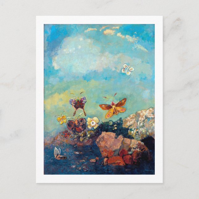 Butterflies, Redon Postcard (Front)