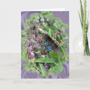 Butterflies & Sage-customize it Card