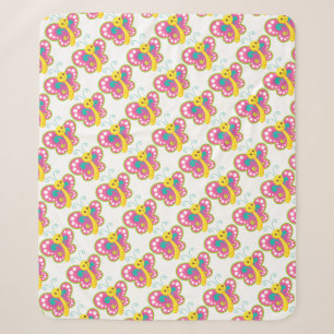 Butterflies Sherpa Blanket