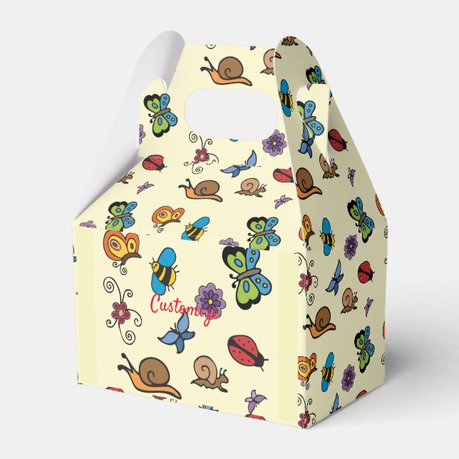 Butterflies Snails Insects Thunder_Cove Favor Box (Front Side)