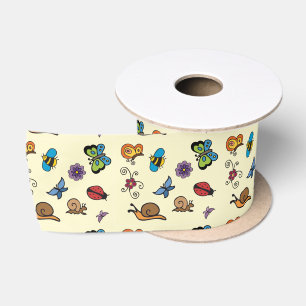 Butterflies Snails Insects Thunder_Cove Satin Ribbon