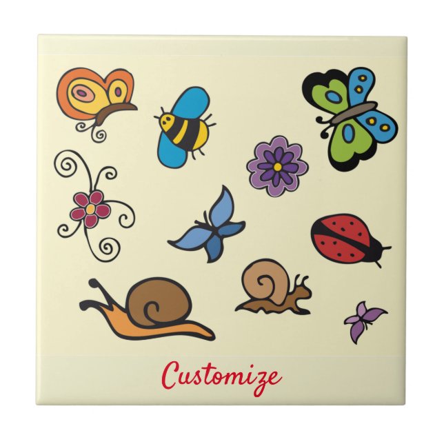 Butterflies Snails Insects Thunder_Cove Tile (Front)