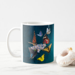 butterflies sobriety symbol slogan mug