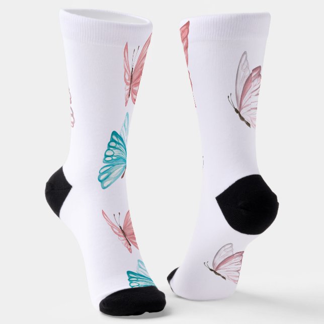 Butterflies Socks (Angled)