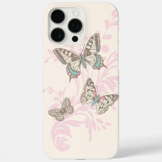 Butterflies swallowtail painted lady inked art Case-Mate iPhone case (Back)
