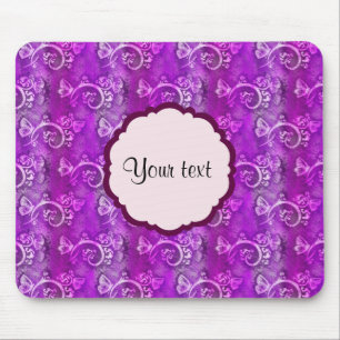 Butterflies & Swirls Mouse Pad