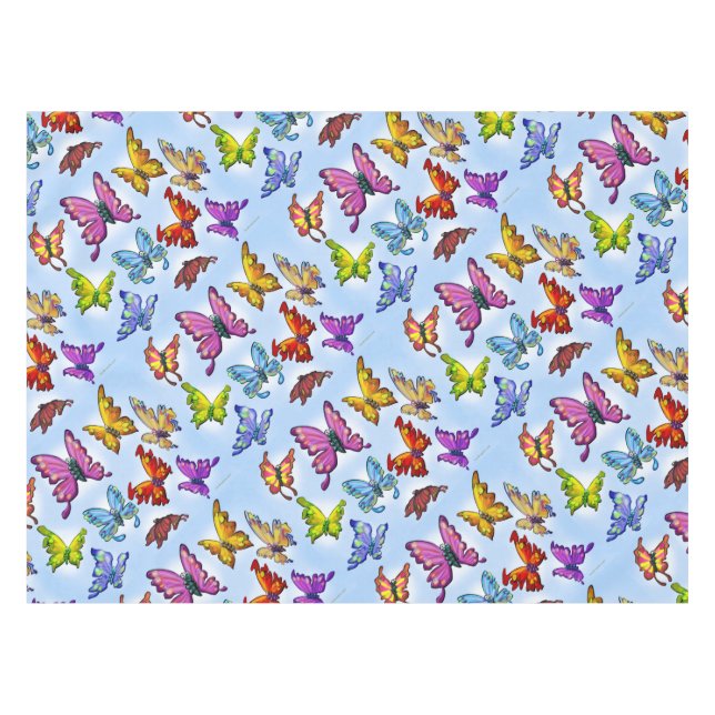 Butterflies Tablecloth (Front (Horizontal))