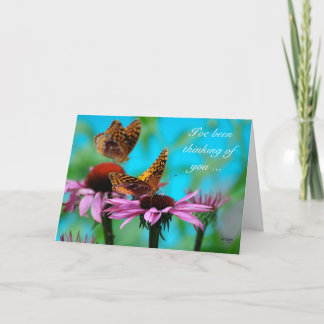 Butterflies - thinking of you card