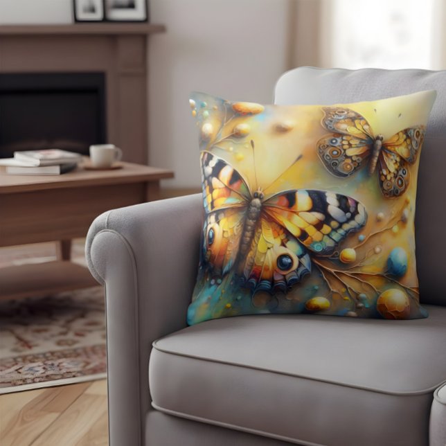 Butterflies Throw Pillow (Creator Uploaded)