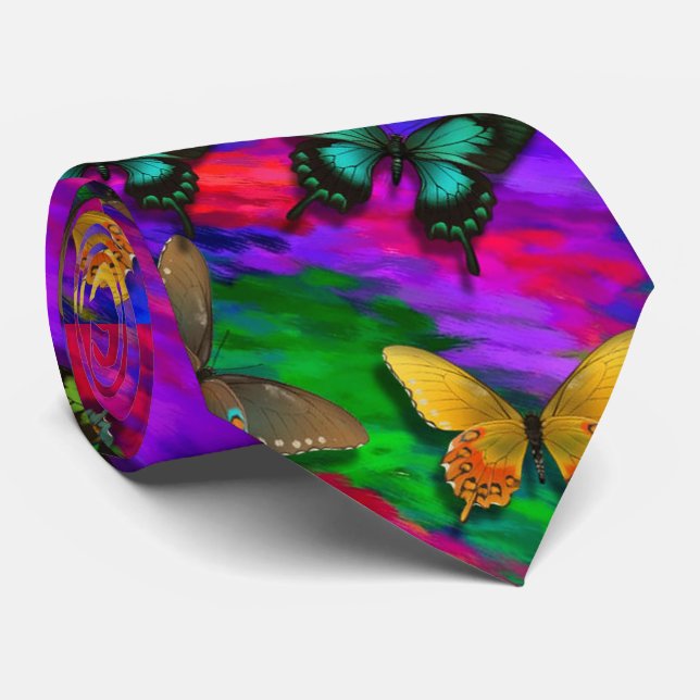 Butterflies Tie (Rolled)
