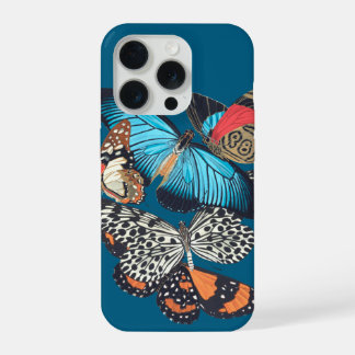Butterflies Vintage iPhone 15 Pro Case