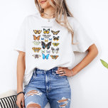 Butterflies Vintage Lepidopterology Science T-Shirt<br><div class="desc">Aesthetic butterfly Lepidopterology science inspired graphic design. Perfect butterfly lover gift!</div>