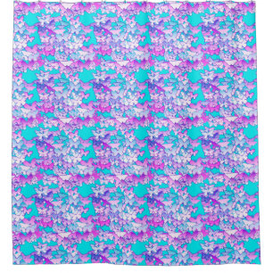 Butterflies, violet and turquoise