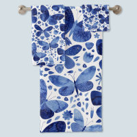 Butterflies Watercolor Blue