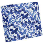 Butterflies Watercolor Blue  Binder<br><div class="desc">Indigo blue watercolor butterfly painting.</div>