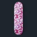 Butterflies Watercolor Magenta Pink Skateboard<br><div class="desc">Magenta pink and white watercolor butterfly painting.</div>