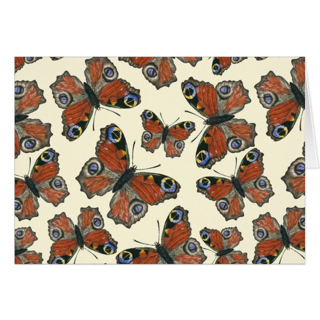 Butterflies watercolor pattern (Front Horizontal)